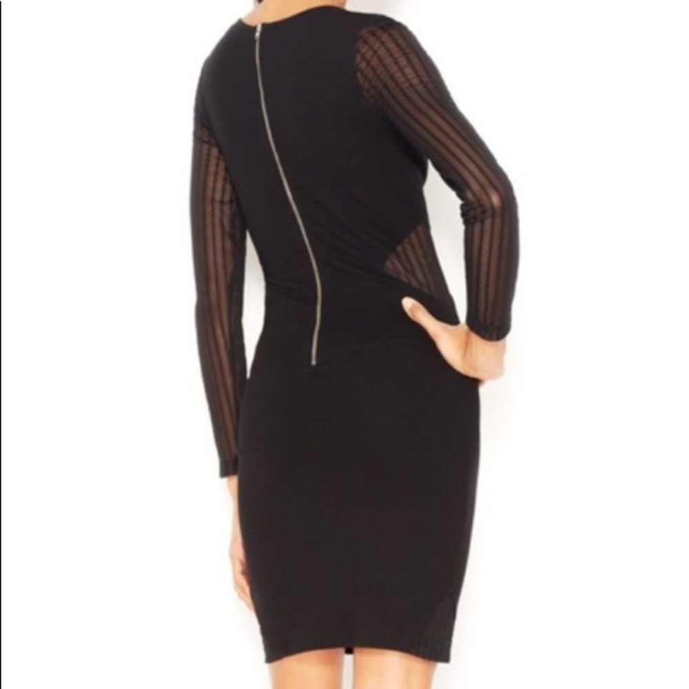 French connection long sleeve bodycon dress